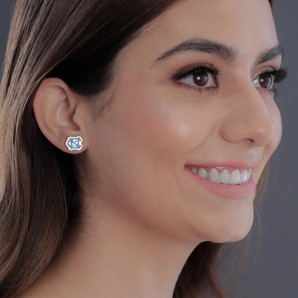University of North Carolina Stud Earrings - Enamel