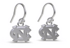 University of North Carolina Dangle Earrings - Silver