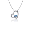 University of North Carolina Heart Necklace - Enamel