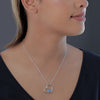 University of North Carolina Heart Necklace - Enamel