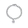 University of North Carolina Link Bracelet - Silver