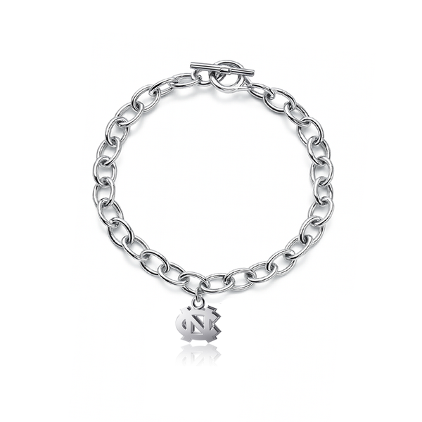 University of North Carolina Link Bracelet - Silver