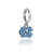 University of North Carolina Bracelet Charm - Silver Enamel