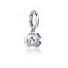 University of North Carolina Bracelet Charm - Silver