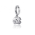 University of North Carolina Bracelet Charm - Silver