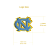University of North Carolina Stud Earrings - Gold Enamel