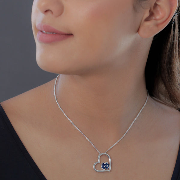 University of Notre Dame Heart Necklace - Enamel