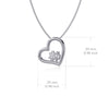University of Notre Dame Heart Necklace - Silver