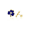 University of Notre Dame Shamrock Stud Earrings - Gold Enamel