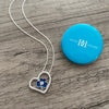 University of Notre Dame Shamrock Heart Necklace - Enamel