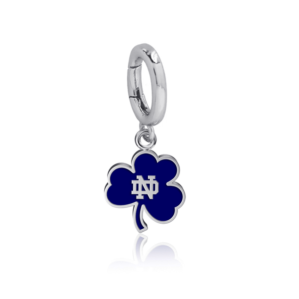 University of Notre Dame Shamrock Bracelet Charm - Enamel
