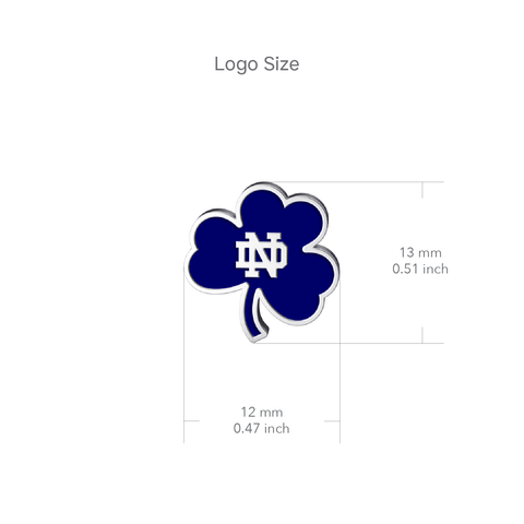 University of Notre Dame Shamrock Post Earrings - Enamel