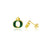 University of Oregon Stud Earrings - Gold Enamel