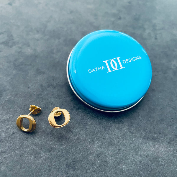 University of Oregon Stud Earrings - Gold