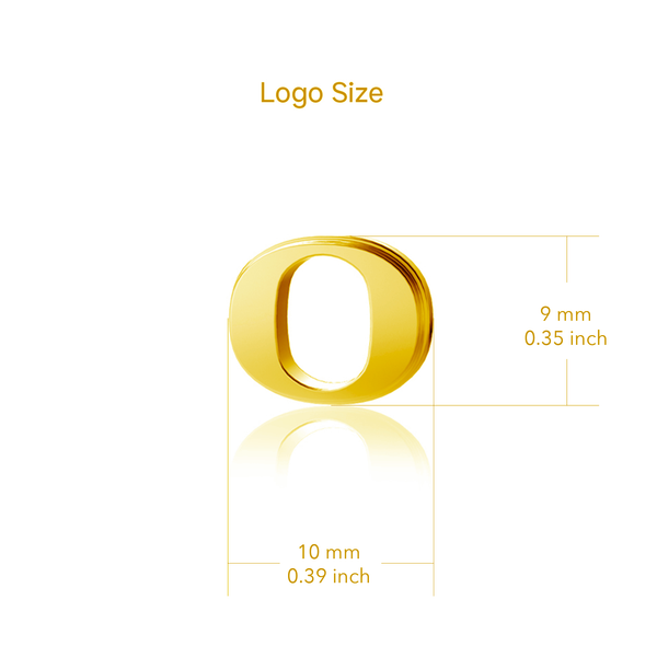 University of Oregon Stud Earrings - Gold