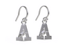 US Military Academy Black Knights Dangle Earrings - Silver