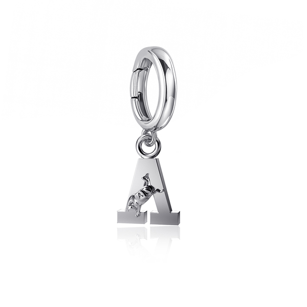 US Military Academy Black Knights Bracelet Charm - Silver
