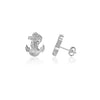 US Naval Academy Stud Earrings - Silver