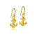 US Naval Academy Dangle Earrings - Gold