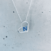 US Naval Academy Heart Necklace - Enamel