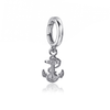 US Naval Academy Bracelet Charm - Silver