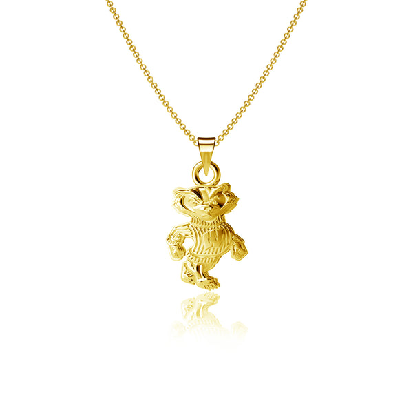University of Wisconsin Pendant Necklace - Gold