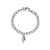 University of Wisconsin Link Bracelet - Silver