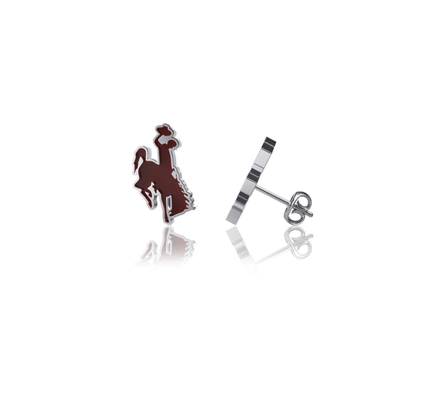 University of Wyoming Stud Earrings - Enamel