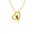 University of Wyoming Gold Heart Necklace