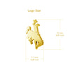 University of Wyoming Stud Earrings - Gold