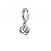 Volleyball Bracelet Charm - Silver