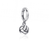 Volleyball Bracelet Charm - Silver