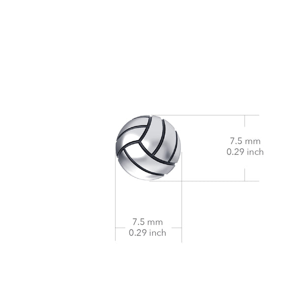 Volleyball Pearl Bracelet - Silver