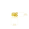 Cross Country Dangle Earrings - Gold