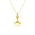 Hockey Pendant Necklace - Gold