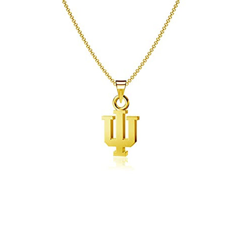 Indiana University Pendant Necklace - Gold Plated