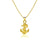 US Naval Academy Pendant Necklace - Gold