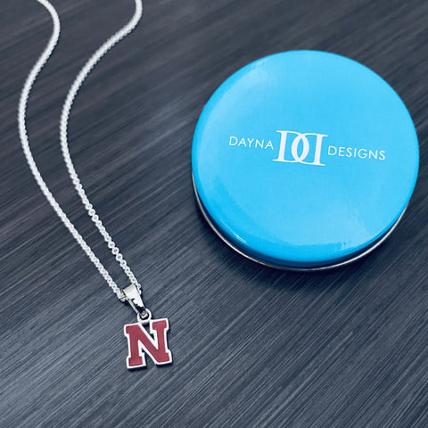 University of Nebraska Pendant Necklace - Enamel