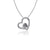 Ohio State University Heart Necklace - Silver
