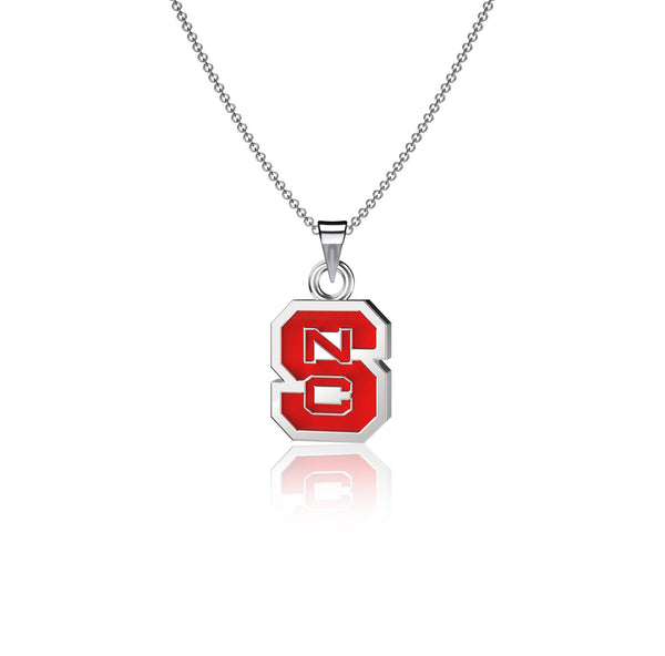 NC State University Pendant Necklace - Enamel