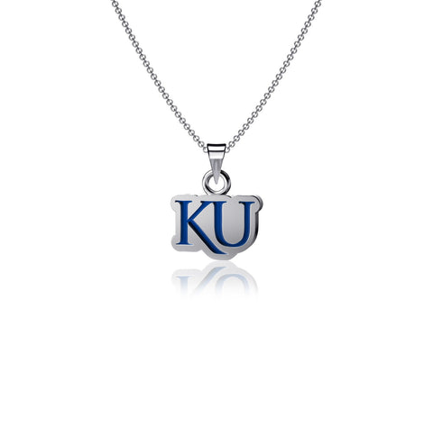 University of Kansas Pendant Necklace - Enamel