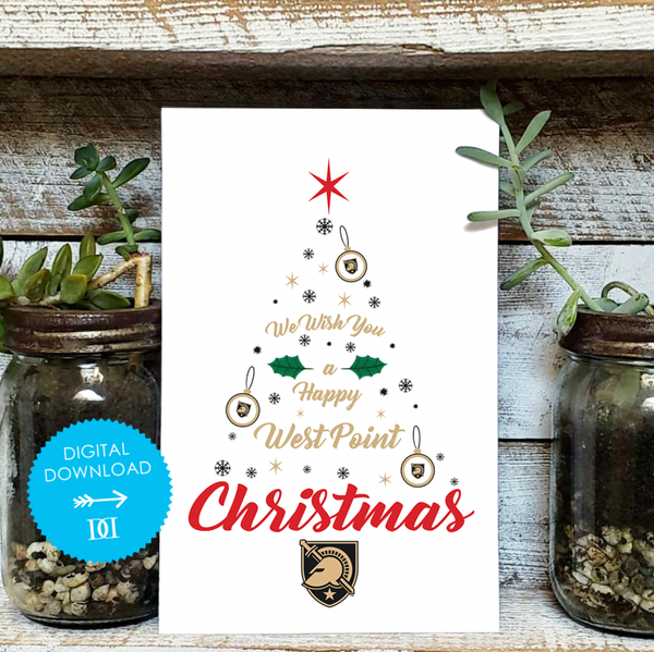 West Point Christmas Tree Card