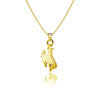 University of Wyoming Pendant Necklace - Gold