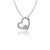 University of Iowa Heart Necklace - Silver