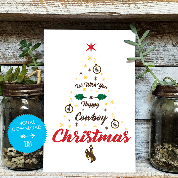 University of Wyoming Christmas Tree Card