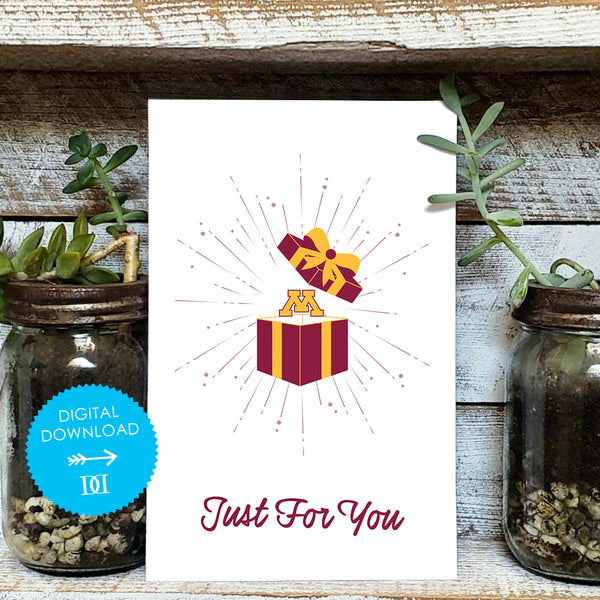 University of Minnesota Gift Greeting Card - Digital Download