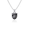 US Military Academy Black Knights Pendant Necklace - Enamel