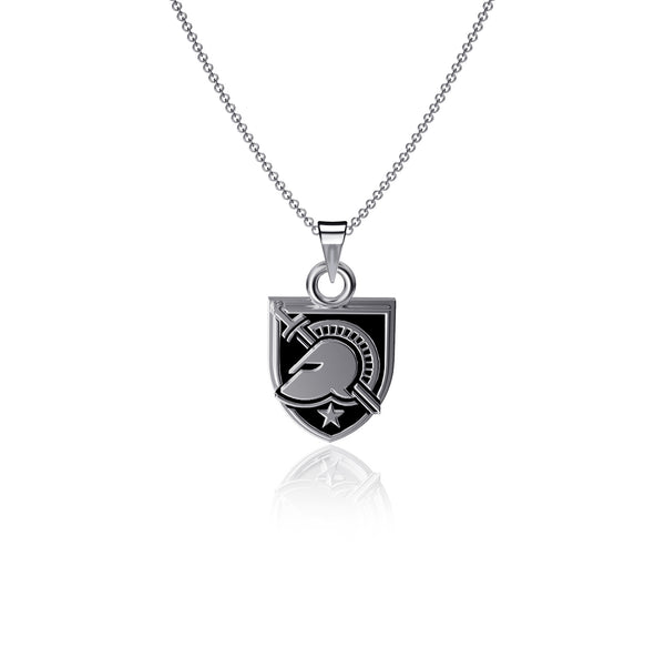 US Military Academy Black Knights Pendant Necklace - Enamel
