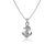 US Naval Academy Pendant Necklace - Silver