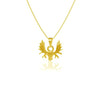 Moose Pendant Necklace - Gold